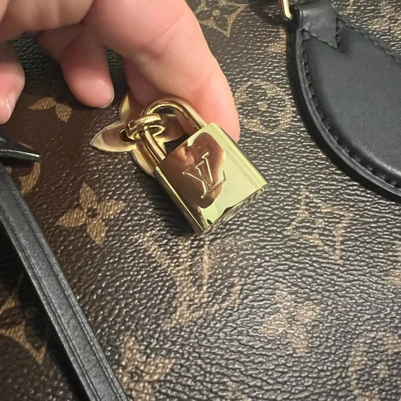 Louis Vuitton Monogram Flower Zipped Tote MM Black - Picture 3 of 16